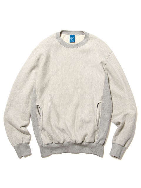 HEAVY CREW SWEAT "HEATHER GRAY"