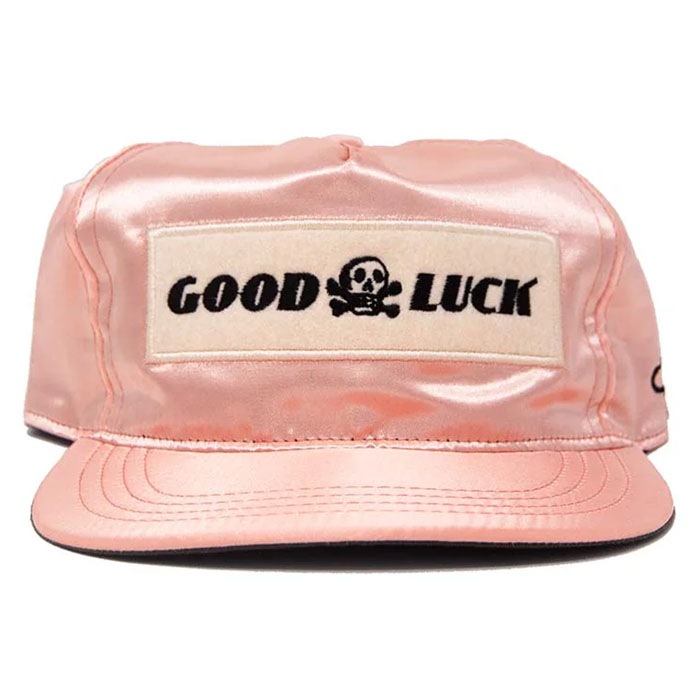 GOOD LUCK SATIN Snapback - Peach