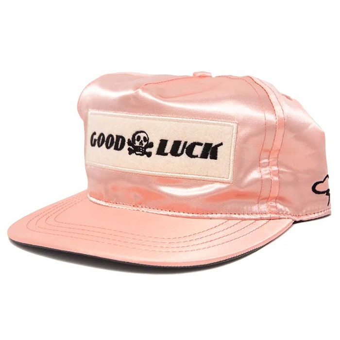 GOOD LUCK SATIN Snapback - Peach