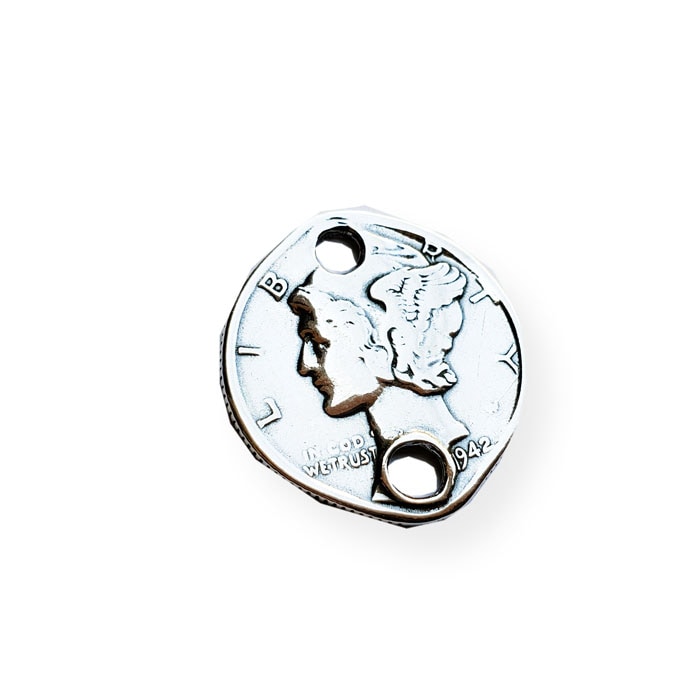 OT-0006 MERCURY COIN END | LARRY SMITH,PINS.BEADS.ETC