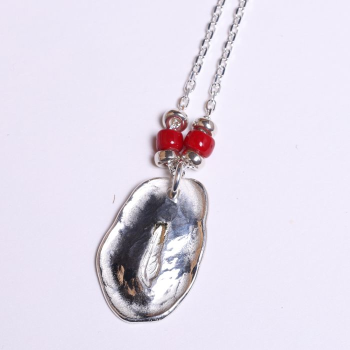 CLOUD PENDANT & 18K GOLD INFINITY HOOK & SV CHAIN SMALL