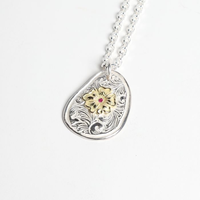 NL-0155 KARAKUSA ROSE PENDANT(SET)