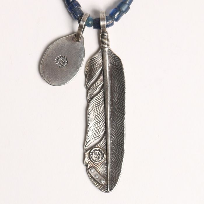 72 INDIAN PACIFIC ���� WSILVER BEADS MORGAN FEATHER EAGLE METAL SET