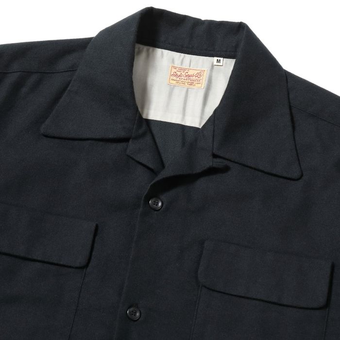 Lot No. SE29577 / Mid 1950s Style Flannel Sports Shirt ��PLAIN��
