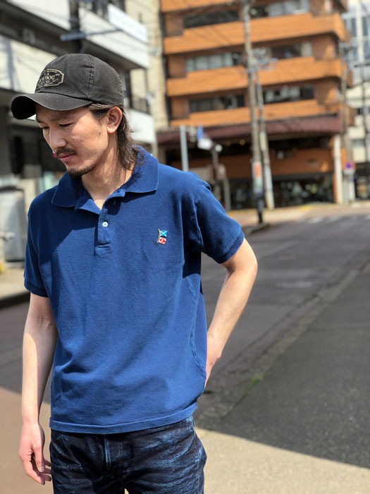 MFSC"SURPULS"COTTON PIQUE��MARINA��POLO INDIGO DYE