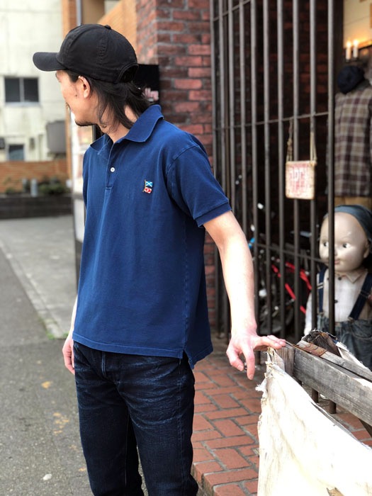 MFSC"SURPULS"COTTON PIQUE��MARINA��POLO INDIGO DYE