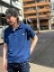 MFSC"SURPULS"COTTON PIQUE��MARINA��POLO INDIGO DYE