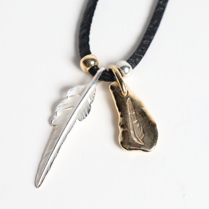 EFNL-0064 18k GOLD TEARDROP NUGGET PENDANT (SET)