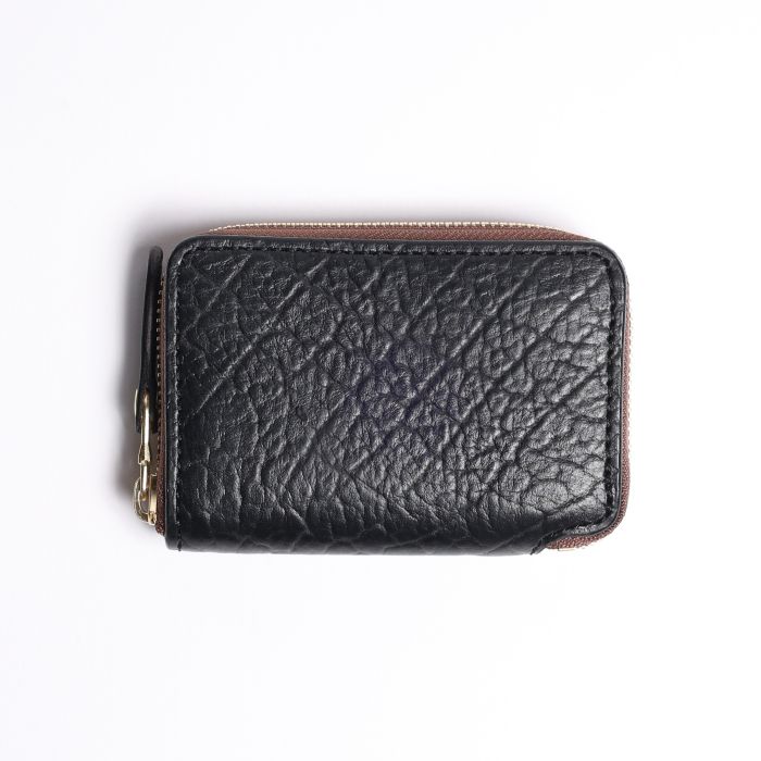 MINI WALLET ROUND ZIP AMERICAN BISON