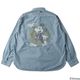 ��Mickey Mouse��40'S INDIGO NAVAL L/S SHIRTS ��SPECIAL ITEM��BR-25340