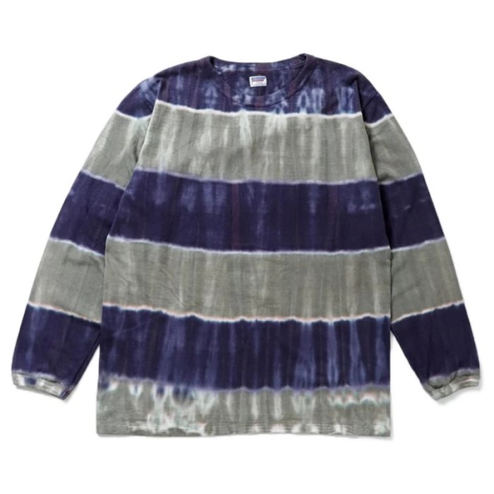 LONG SLEEVE TIE DYE BORDER TEE | すべての商品 | WESTERN RIVER ONLINE STORE