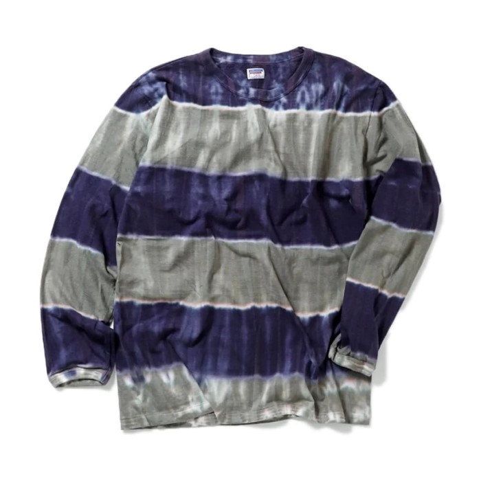 LONG SLEEVE TIE DYE BORDER TEE | すべての商品 | WESTERN RIVER ONLINE STORE
