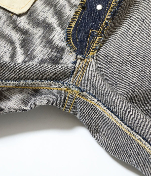 Lot No. SC49001 / SUGAR CANE Super Denim Collectibles #01 14oz. BLUE DENIM WAIST OVERALLS S1945 MODEL