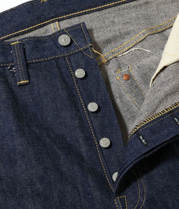 Lot No. SC49001 / SUGAR CANE Super Denim Collectibles #01 14oz. BLUE DENIM WAIST OVERALLS S1945 MODEL