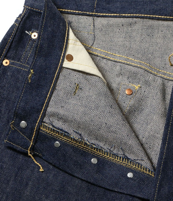 Lot No. SC49001 / SUGAR CANE Super Denim Collectibles #01 14oz. BLUE DENIM WAIST OVERALLS S1945 MODEL