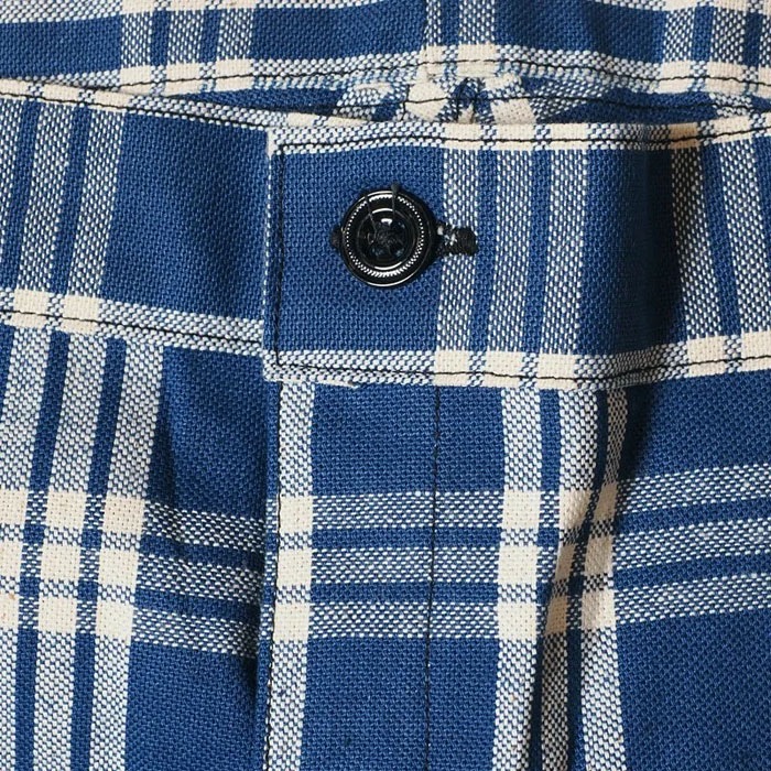 Lot 1237 1900��S INDIGO BLUE and WHITE CHECK WAIST OVERALL