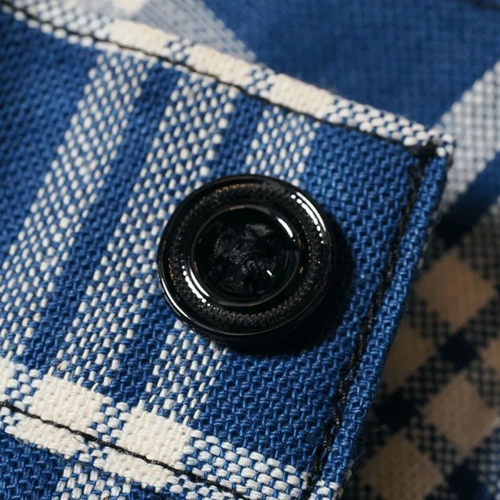 Lot 1237 1900��S INDIGO BLUE and WHITE CHECK WAIST OVERALL