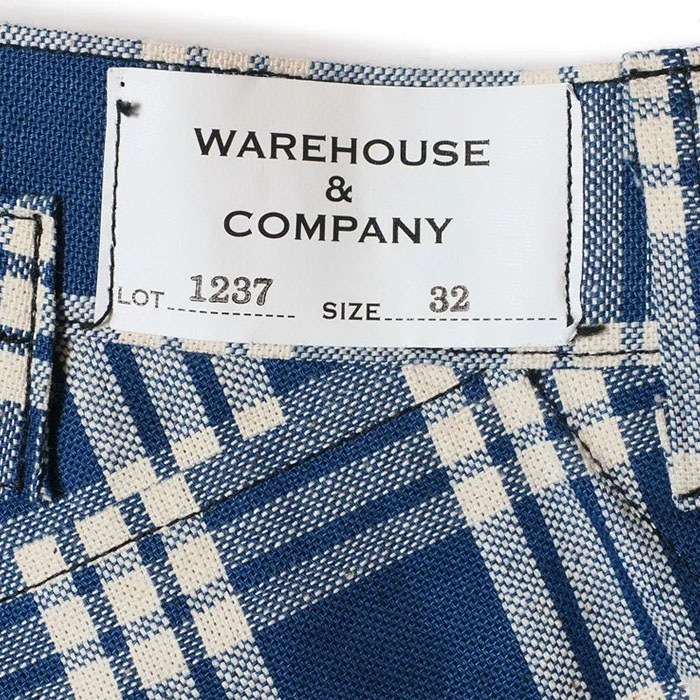 Lot 1237 1900��S INDIGO BLUE and WHITE CHECK WAIST OVERALL