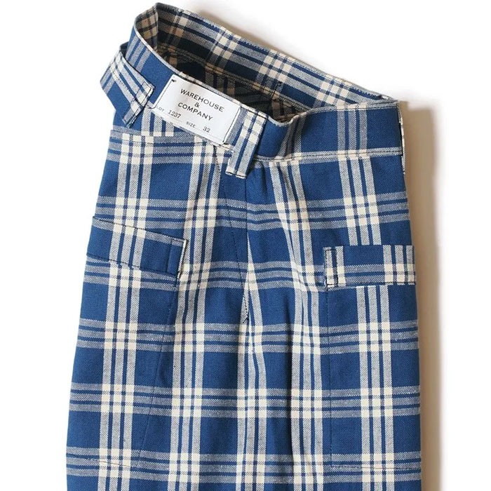 Lot 1237 1900��S INDIGO BLUE and WHITE CHECK WAIST OVERALL
