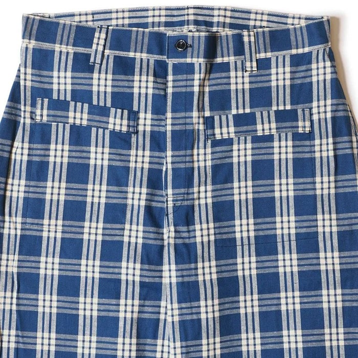 Lot 1237 1900��S INDIGO BLUE and WHITE CHECK WAIST OVERALL