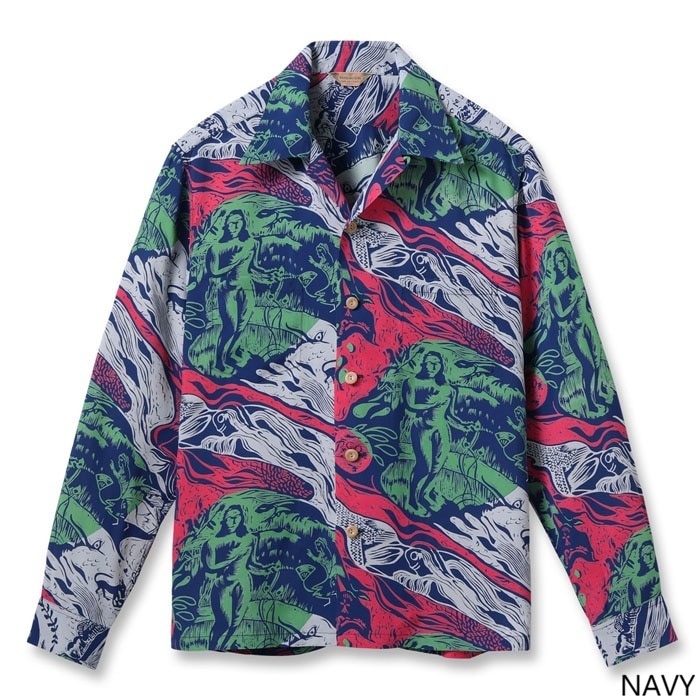 SS29674 / SUN SURF SPECIAL EDITION ��GAUGUIN WOODCUT MYSTIC�� (LONG SLEEVE)