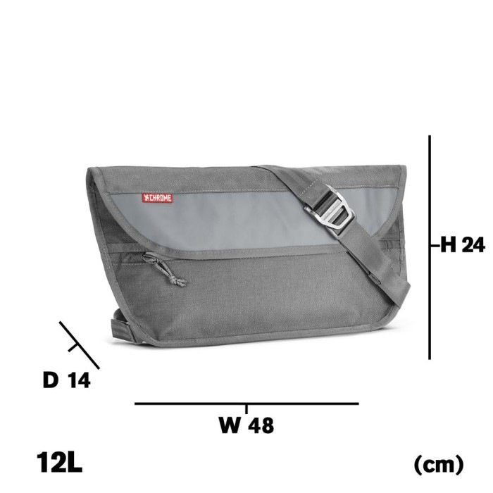 SIMPLE MESSENGER BAG CHROME WESTERN RIVER ONLINE STORE