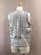 CLASSICAL LINEN STRIPE WORK VEST LOT1643