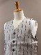 CLASSICAL LINEN STRIPE WORK VEST LOT1643