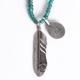 MIDDLE FEATHER SET INDIAN PACIFIC BEADS