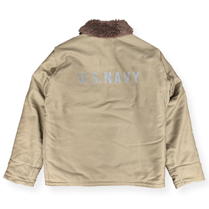 Lot 2181 NAF1168 N-1 WINTER JACKET KHAKI (NXs-1404) USS ROCK AGSS-274 WWII Submarine
