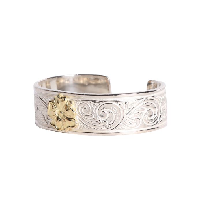 BR-0211 KARAKUSA ROSE BRACELET 18mm WIDE