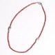 DEADSTOCK ANTIQUE WHITE HEARTS W MORGANBEADS NECKLACE