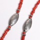 DEADSTOCK ANTIQUE WHITE HEARTS W MORGANBEADS NECKLACE