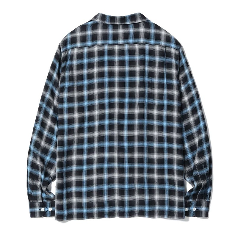 Lot No. SC29683 / RAYON OMBRE CHECK OPEN SHIRT 