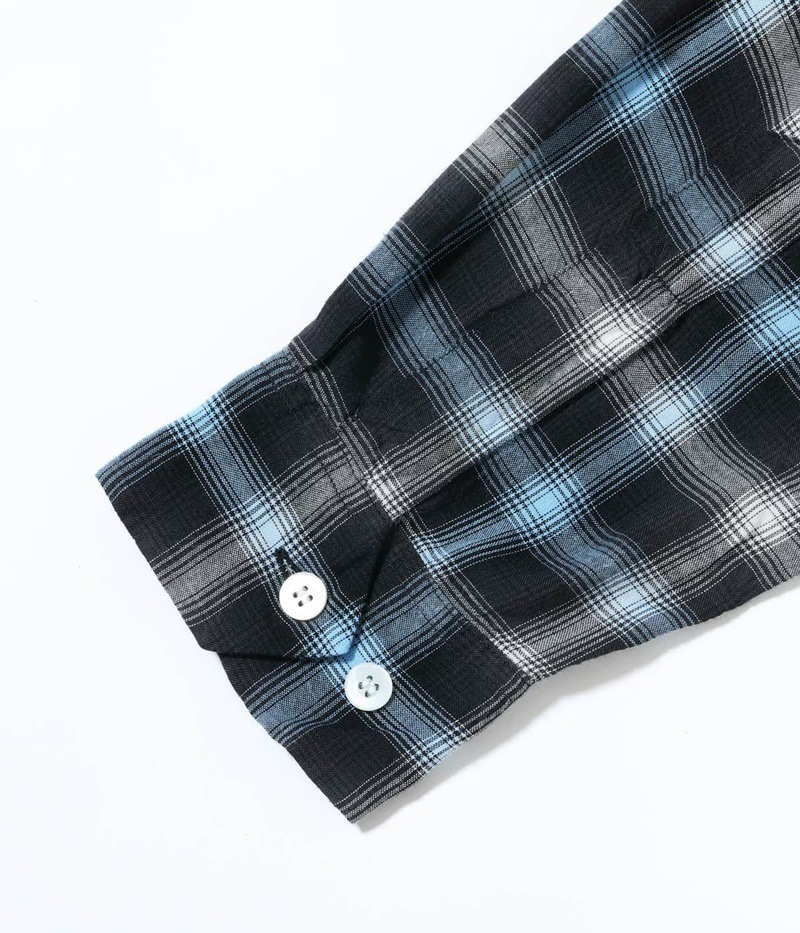 Lot No. SC29683 / RAYON OMBRE CHECK OPEN SHIRT 