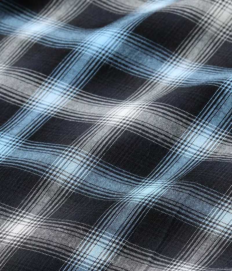 Lot No. SC29683 / RAYON OMBRE CHECK OPEN SHIRT 