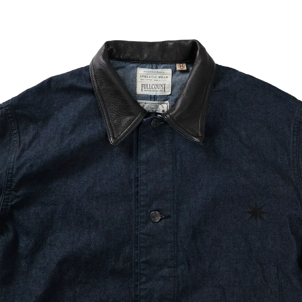 ��26AW��GFC2001 Leather Collar Denim Chore Jacket