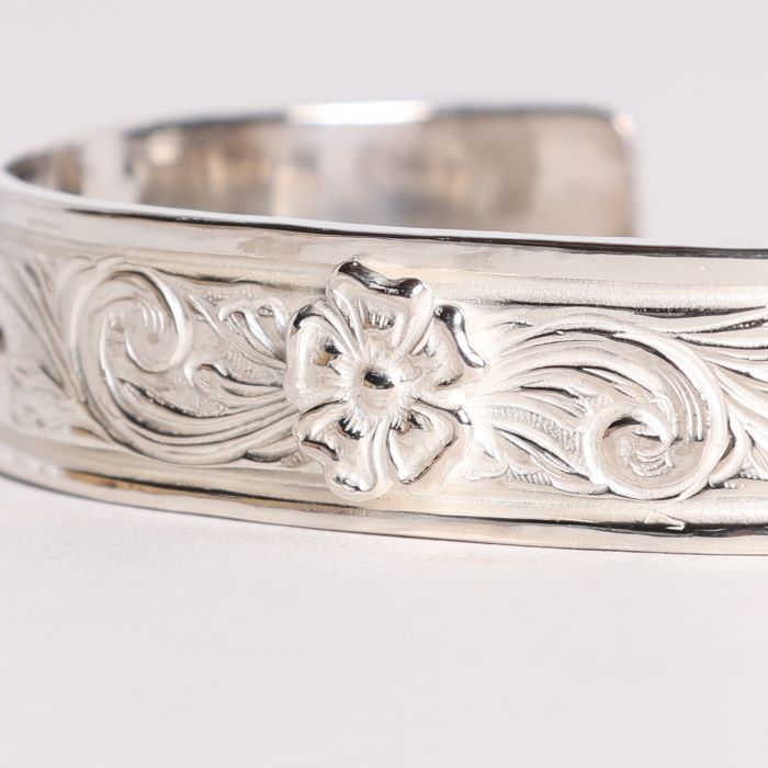 BR-0209 KARAKUSA ROSE BRACELET 13mm WIDE