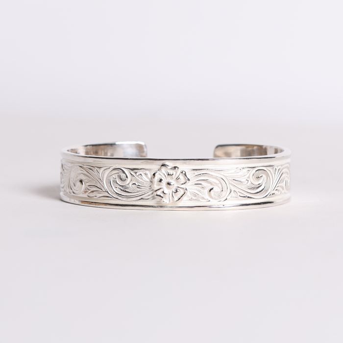 BR-0209 KARAKUSA ROSE BRACELET 13mm WIDE