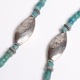 INDIAN PACIFIC BLUE & W PEACEBEADS NECKLACE