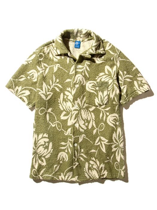 GOST2307 RETRO FLOWER PILE OPEN SHIRT