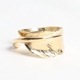 EFRG-0031-18K 18K GOLD NATABANE FEATHER RING