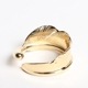 EFRG-0031-18K 18K GOLD NATABANE FEATHER RING