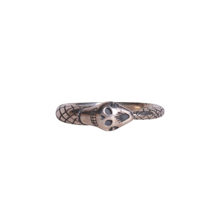 20R-UB001S : RING /UROBOROS SKULL RING ( LARGE )