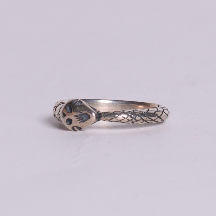 20R-UB001S : RING /UROBOROS SKULL RING ( LARGE )