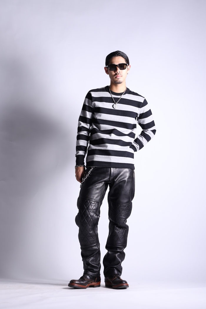 LONG RIDER PADD LEATHER PANTS