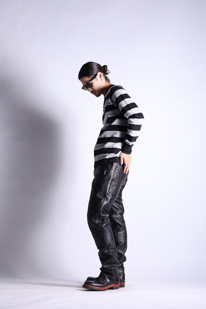 LONG RIDER PADD LEATHER PANTS