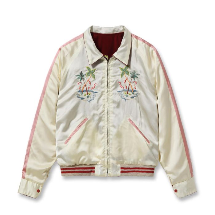 Lot No. TT16010-170 / Late 1950s Style Velveteen �� Acetate Souvenir Jacket ��KOSHO & CO.�� Special Edition ��GUAM ISLANDS�� �� ��SEAHORSE��