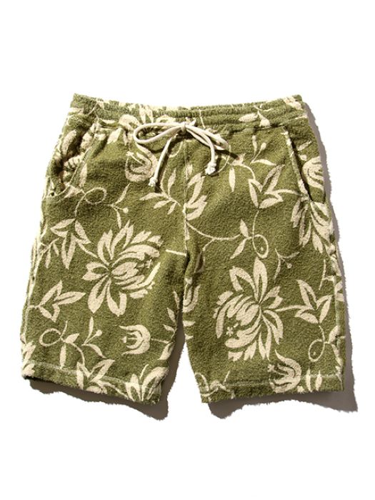 GDPT2303 RETRO FLOWER PILE SHORTS