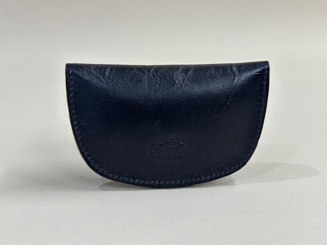 LOT1795Horsehide Double Flap Oval Coin Wallet
